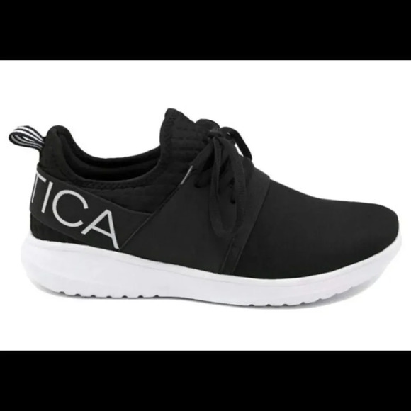 Nautica Black boys Round Toe Lace Up 👟 Sneakers Size 3 - Picture 1 of 7